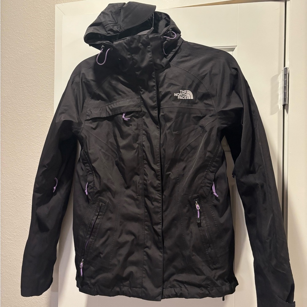 The North Face Women's Black and Purple Ski Jacket